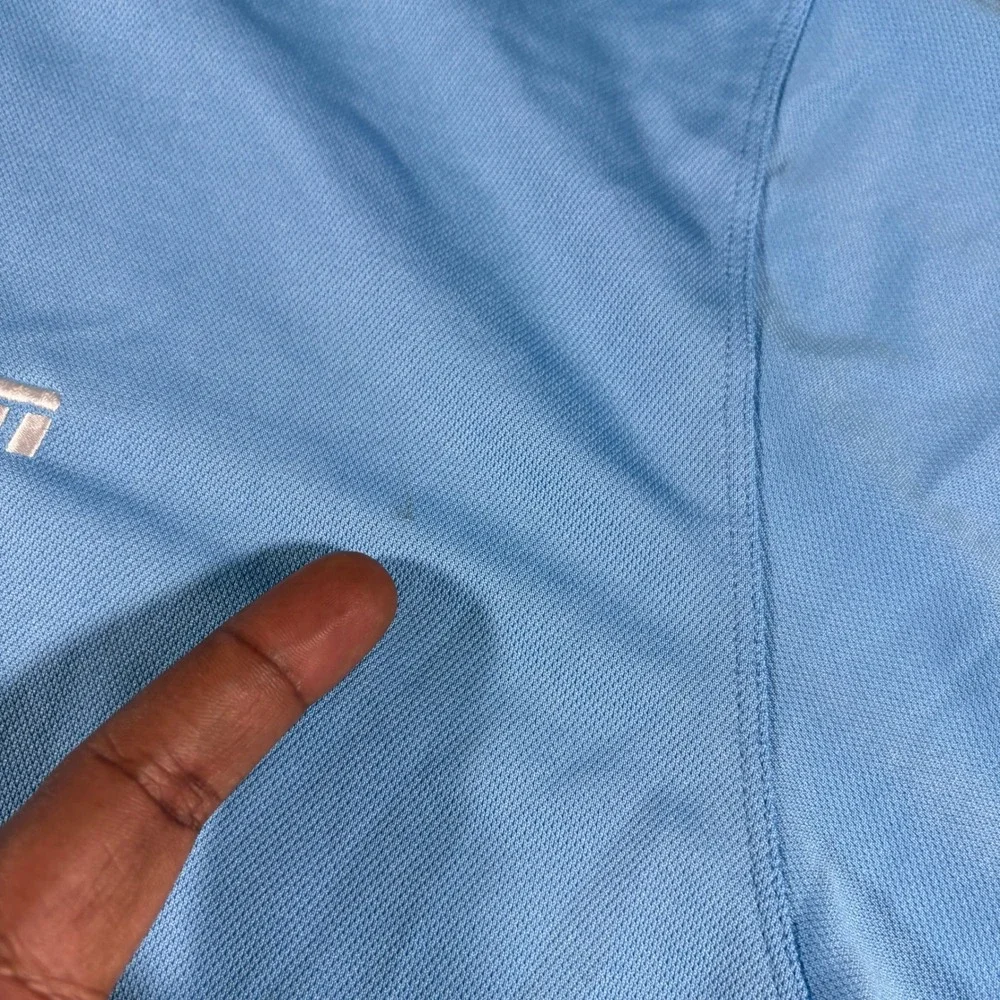Nike Polo Shirt Mens XL Blue ESPN Embroidered Golf Short Sleeve Performance